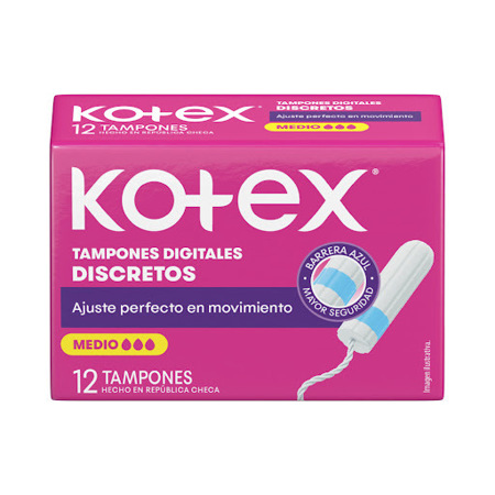 Imagen de Tampones Kotex Medio 12Und