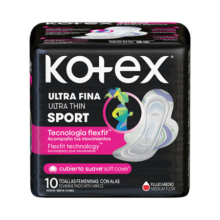 Imagen de Protector Diario Kotex Fitness 10 Und