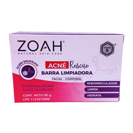 Imagen de Jabón Facial Zoah Acne Rescue 90g
