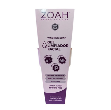 Imagen de Gel Limpiador Facial Zoah 120 Ml.